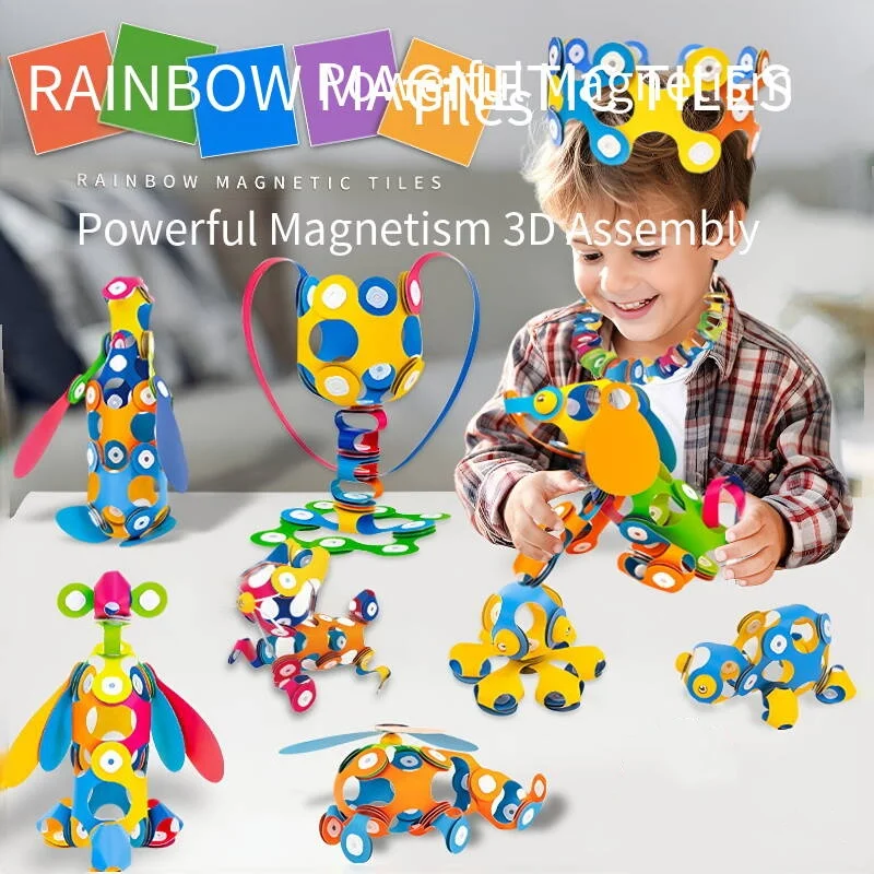 48Pcs Rainbow Magnetic Sheet K - Cosplay Prop Building 评论和价格