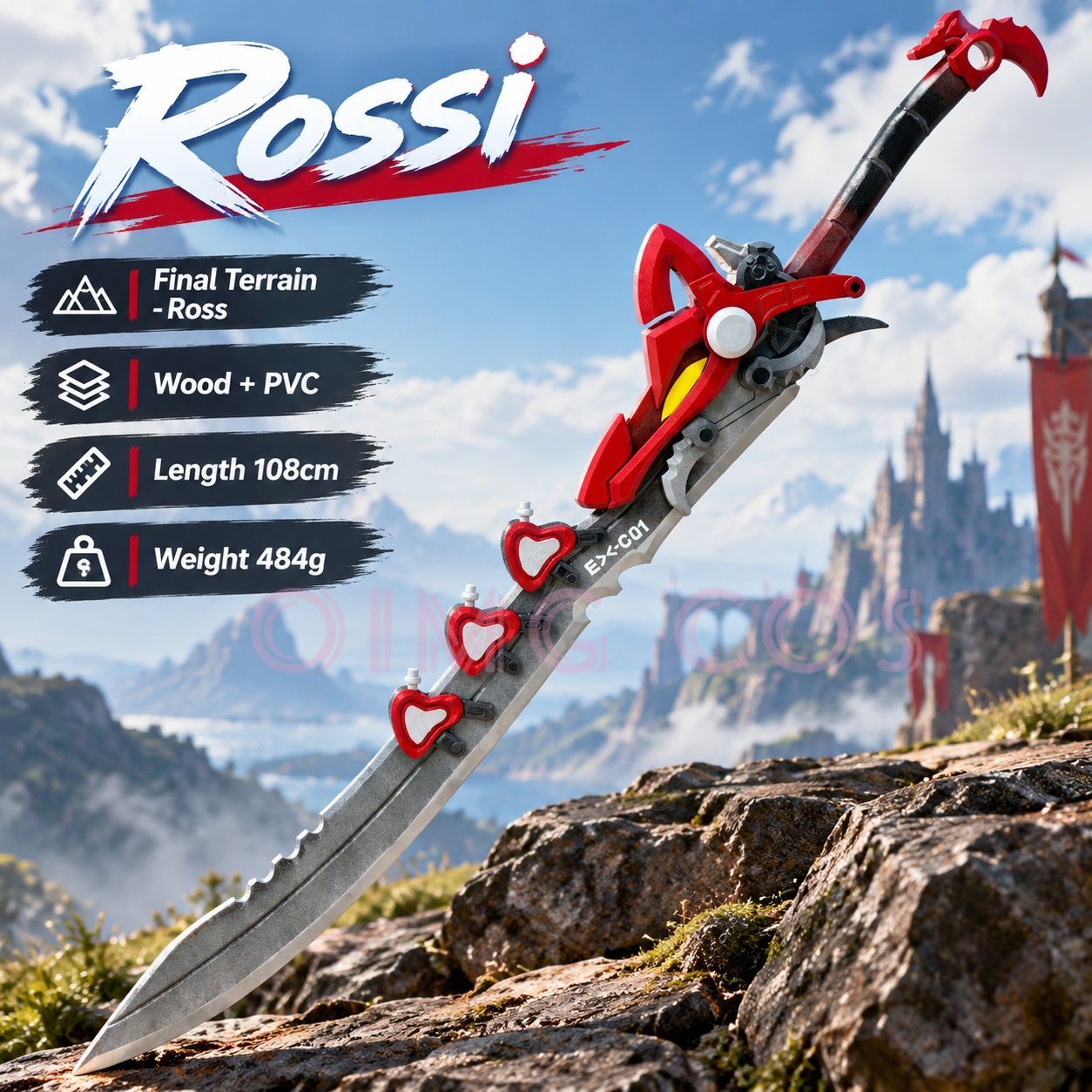 Arknights Endfield Rossi Cospl - Cosplay Prop Knife 评论和价格